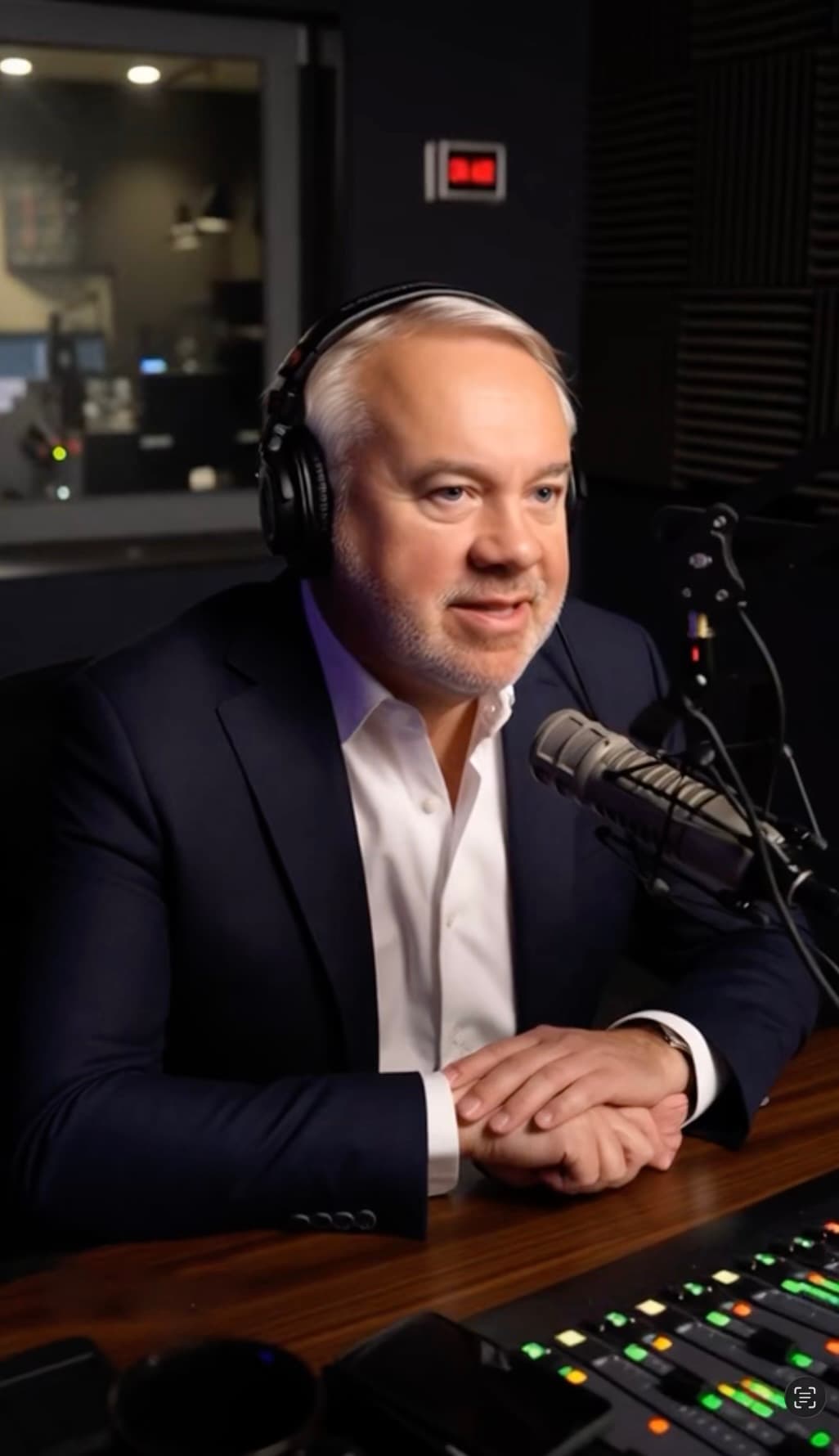 Dr. Jeffrey DeSarbo in Radio Studio