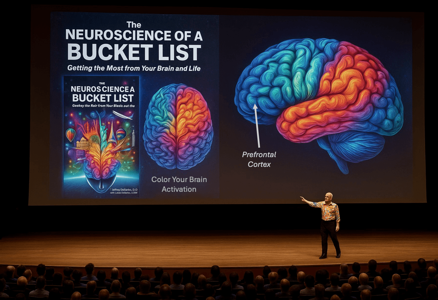 Dr. Jeffrey DeSarbo speaking on stage